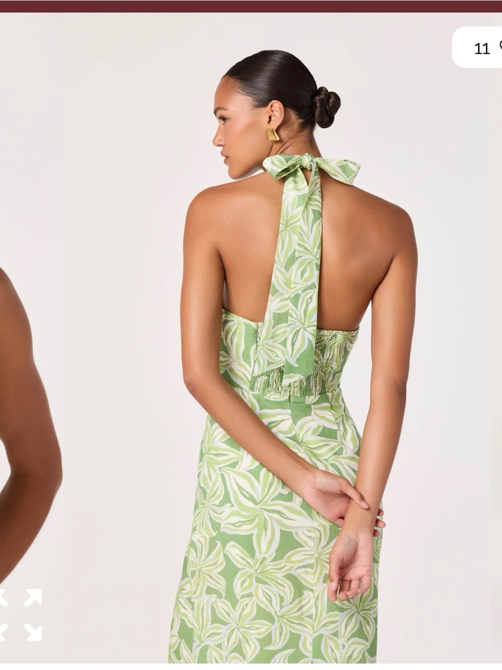 ASTR Anita Halter Keyhole Midi Dress - Picture 3 of 8